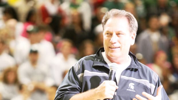 The addition of wood alleviates many worries Tom Izzo faced heading into 2011-2012.  Photo courtesy of Bill Marklevits.